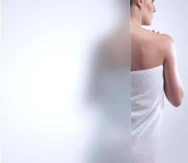 kaca sandblast minimalis