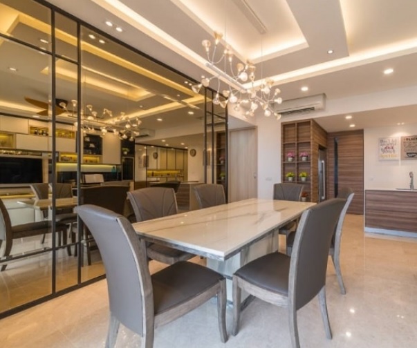 interior kaca ruang tamu