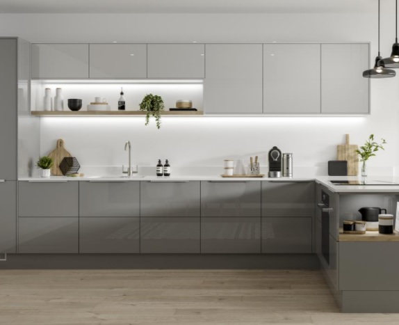 kitchen set pintu kaca