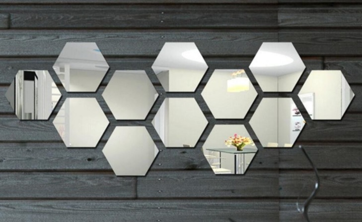 kaca bentuk sarang lebah