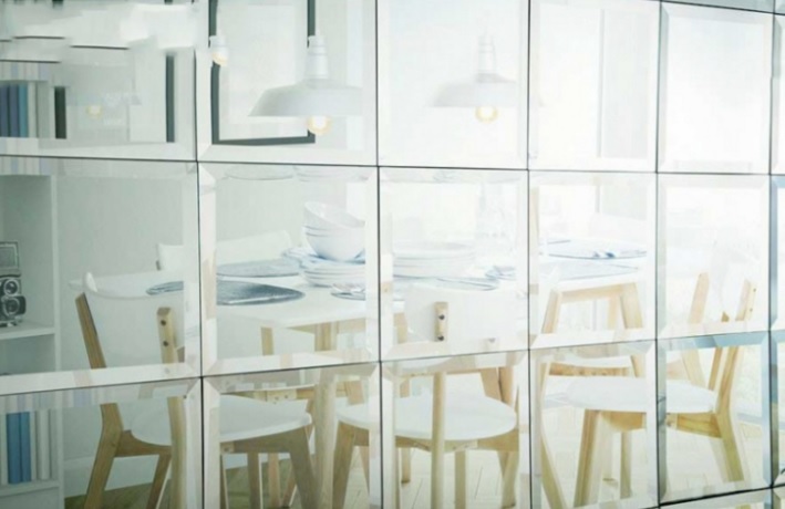 kaca cermin bevel adalah