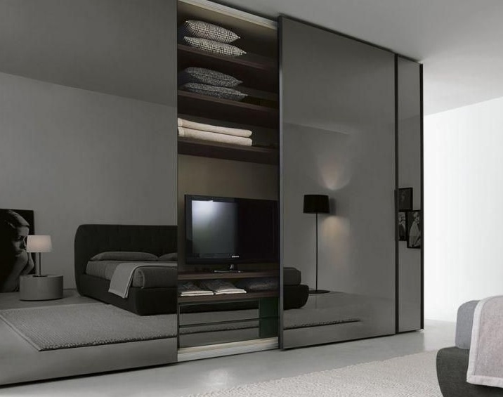 kaca cermin warna abu2