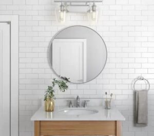 kaca kamar mandi bulat