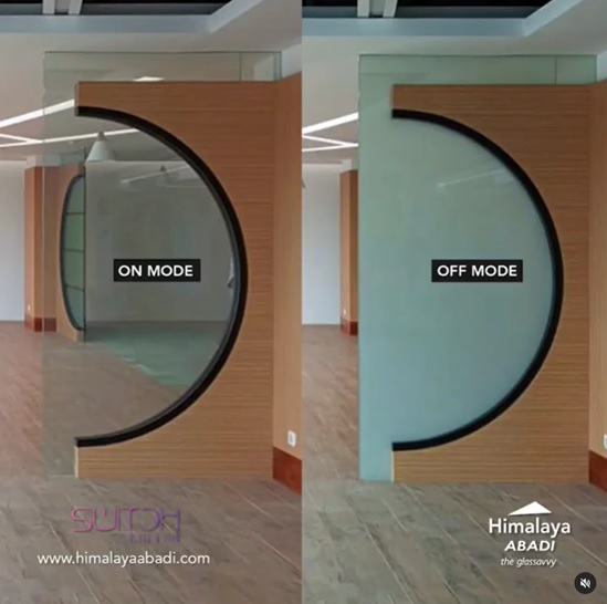 kaca yang bisa berubah buram