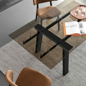 meja makan kaca minimalis