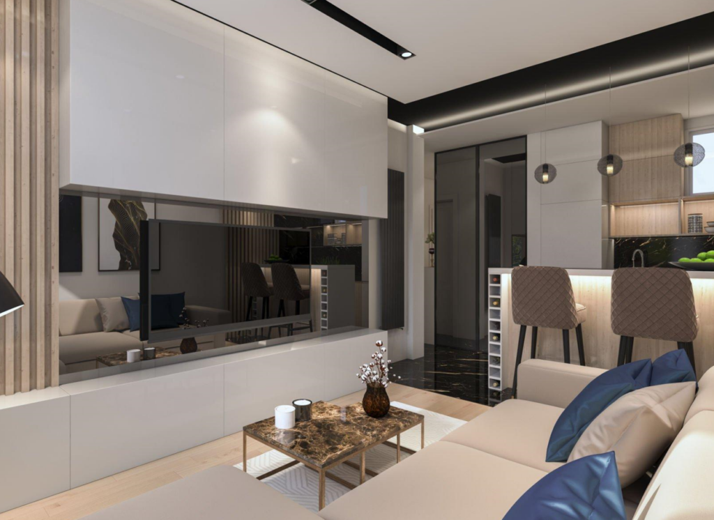 lemari kaca tv aluminium