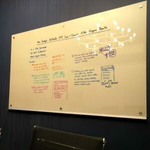 Papan Tulis Kaca Transparan