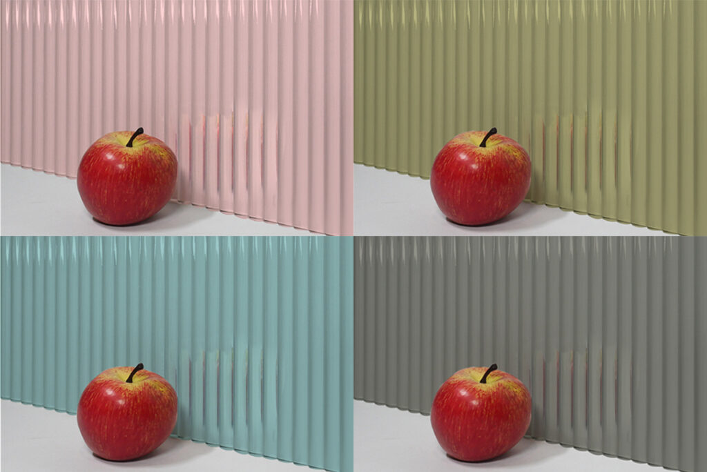 Kaca Bergaris Vertikal