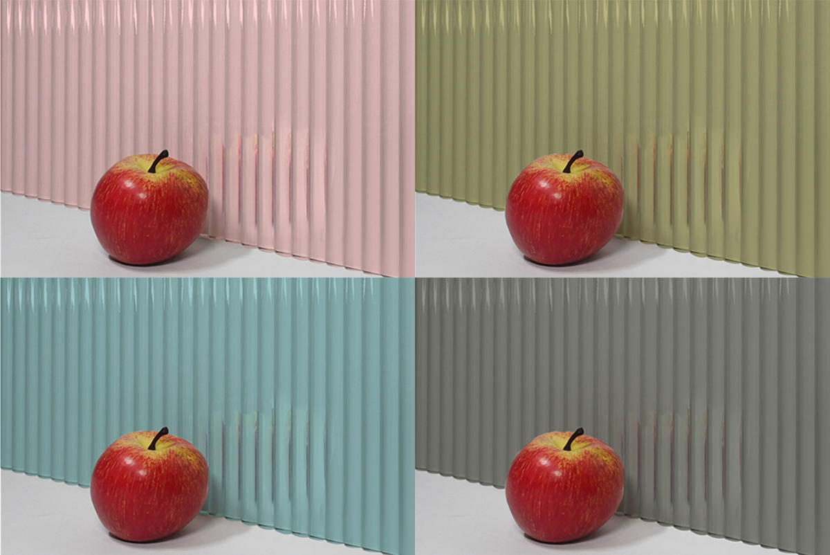 Kaca Bergaris Vertikal