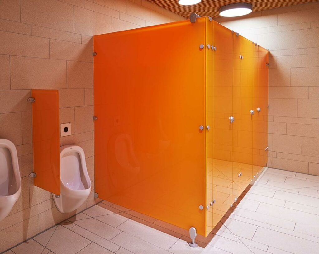 Cubicle Kaca Toilet Tempered