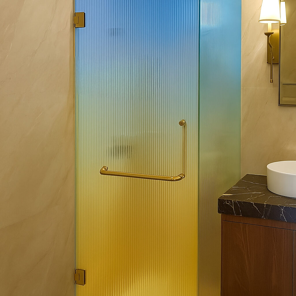 kaca fluted kamar mandi