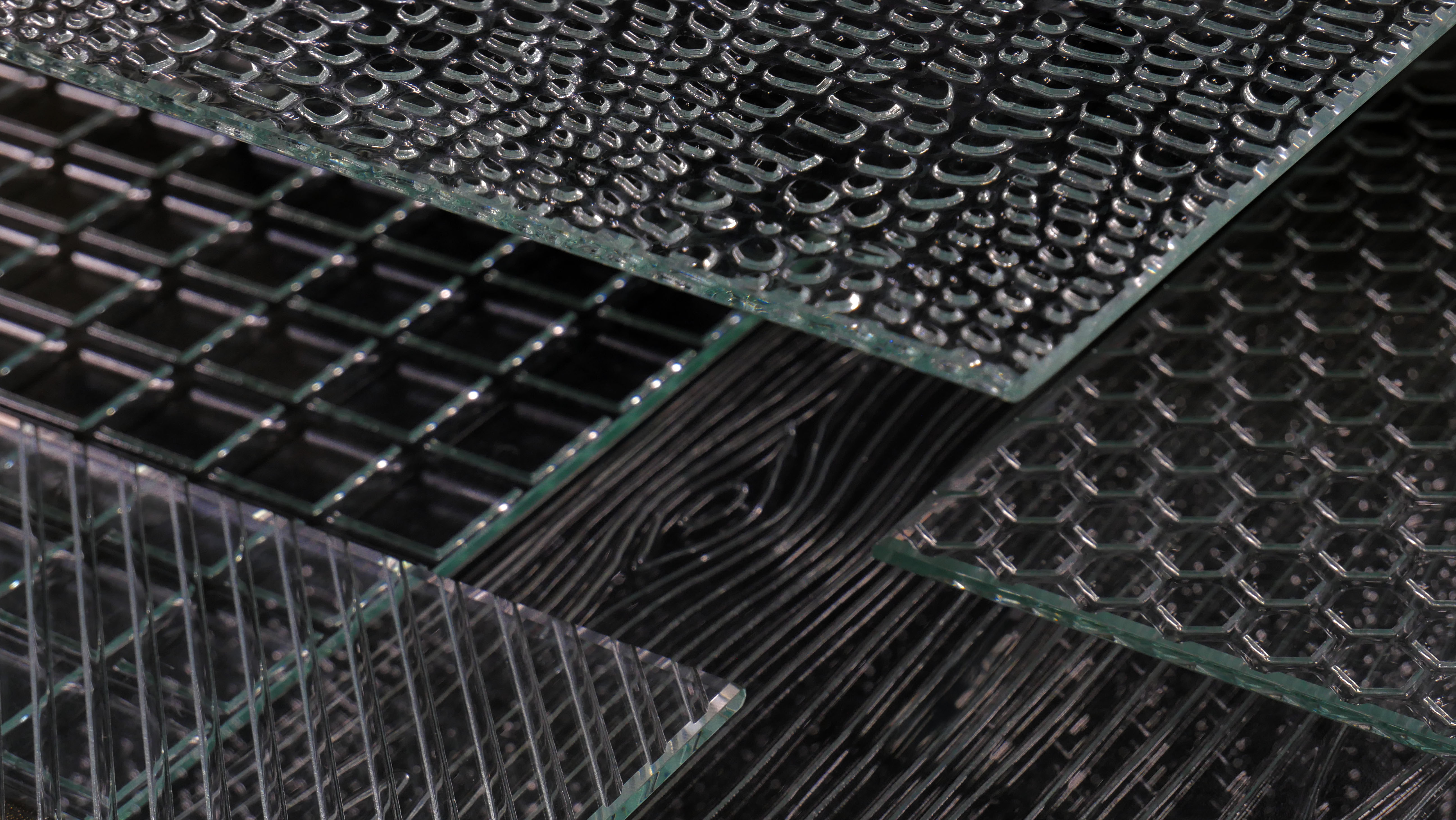carved glass cover