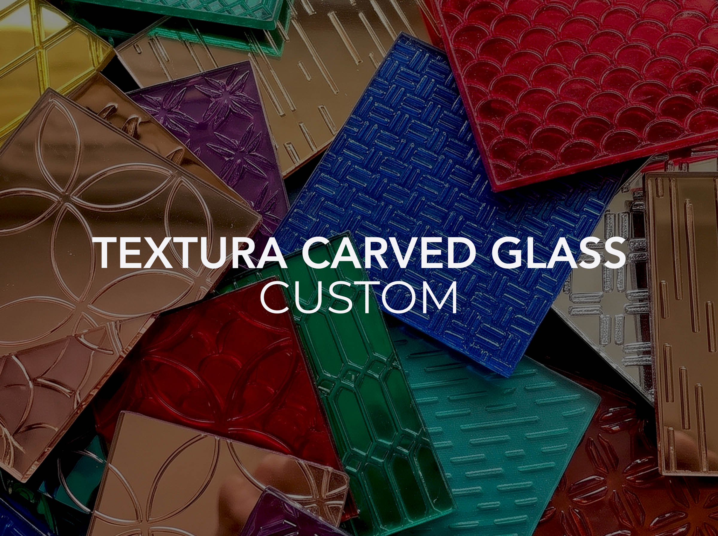 COVER Textura carved glass custom